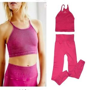 NEW Free People Movement Good Karma Top & Leggings set
